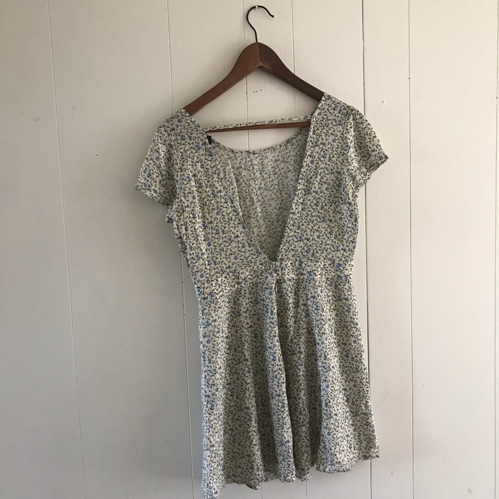 Floral mini a-line summer dress